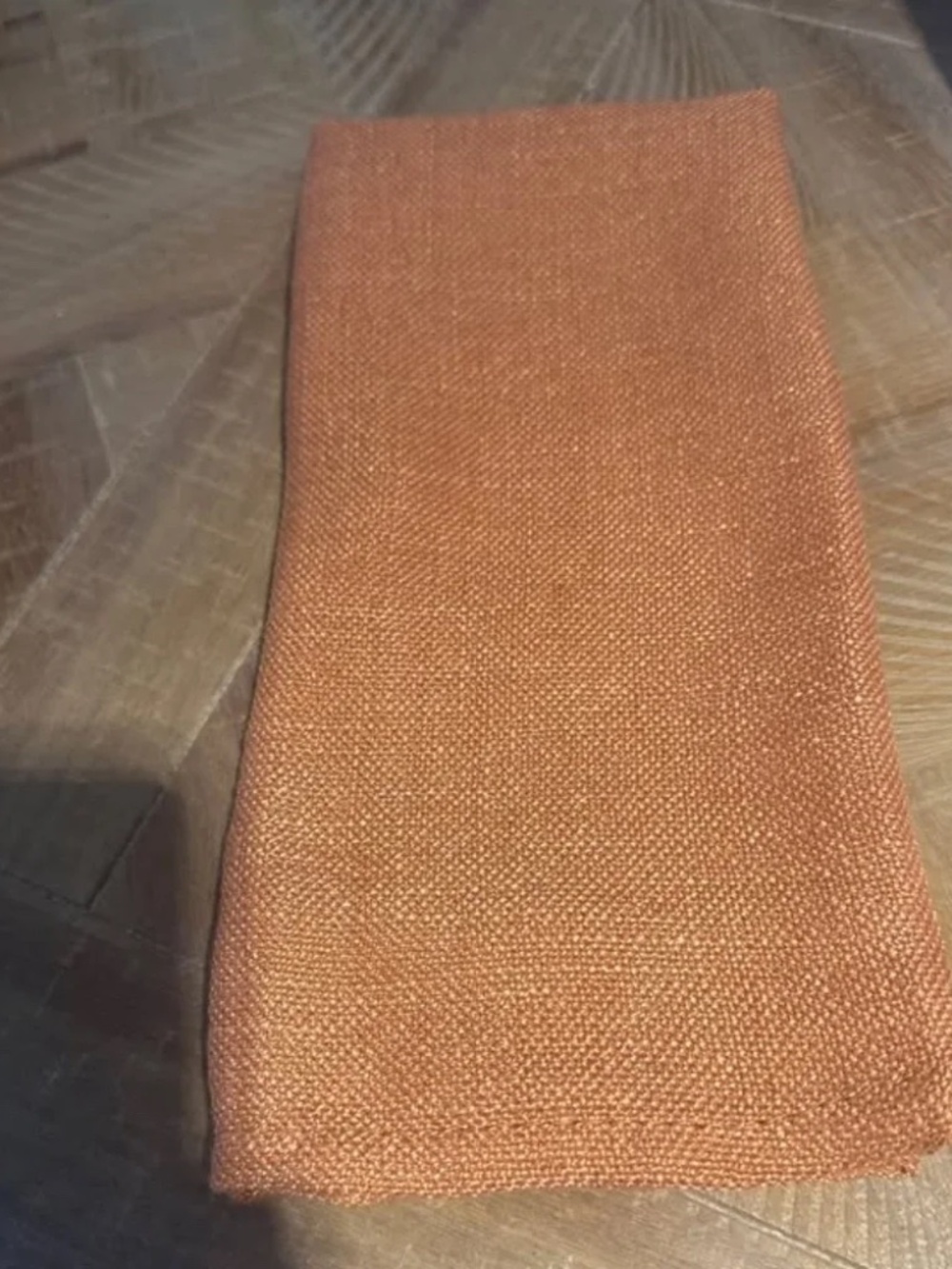Set of 6 Orange Napkins by Laura Ashley